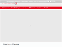 Tablet Screenshot of bolwin-heemann.de